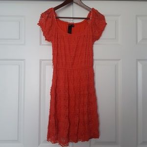 Coral Lace Dress